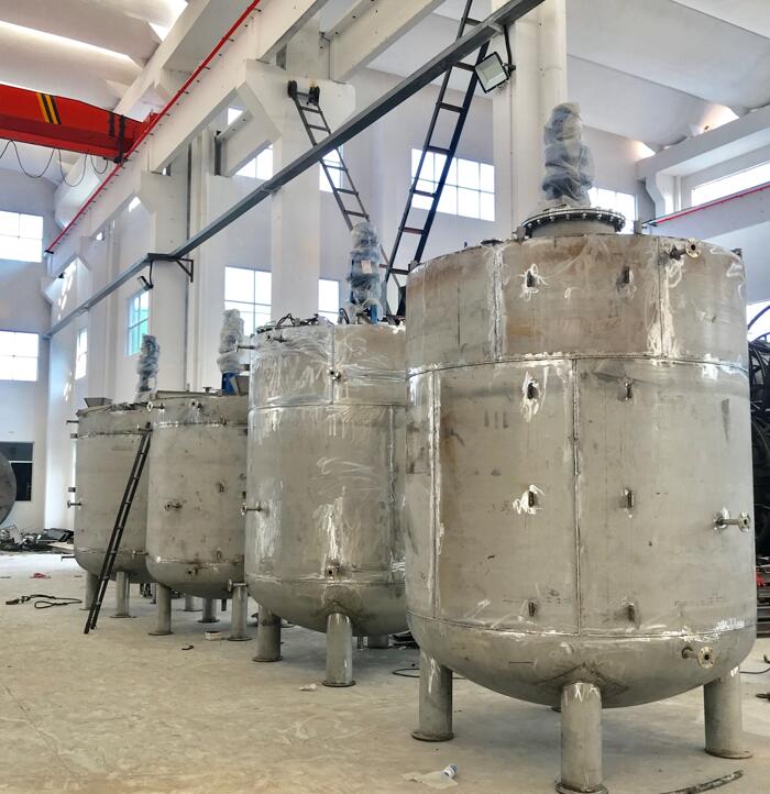 3m³平盖圆底304搅拌罐